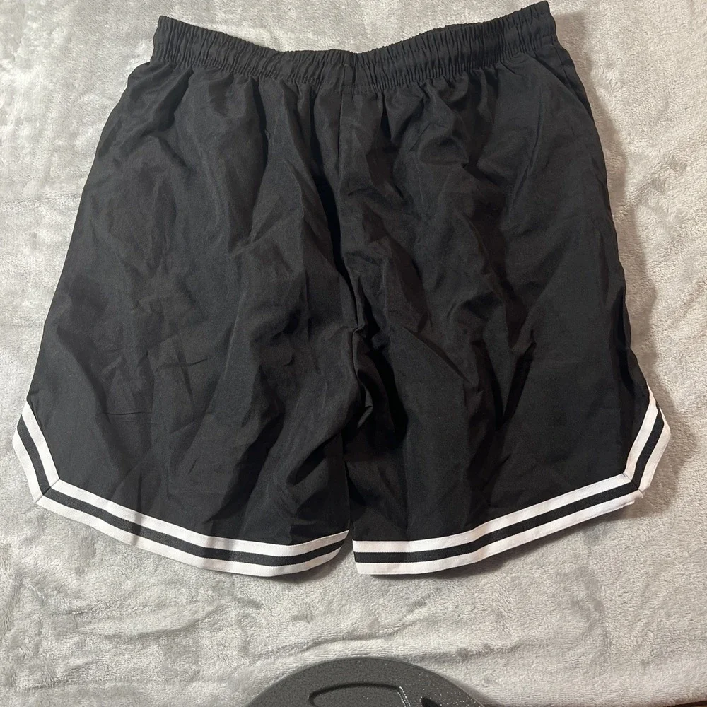 Rick and Morty Shorts Mens Medium Black Swim Trunks Lounge Cartoon Adult Swim
